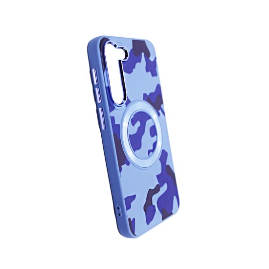 Designer Magnetic Case for Samsung Galaxy S23 Plus Blue